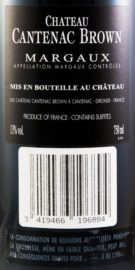 2011 Château Cantenac Brown Margaux tinto