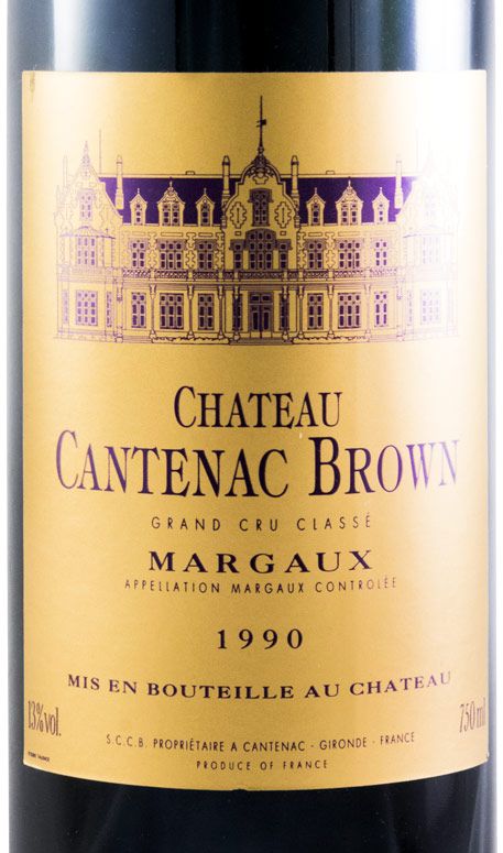 1990 Château Cantenac Brown Margaux tinto