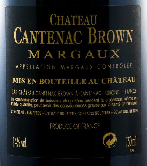 2015 Château Cantenac Brown Margaux tinto