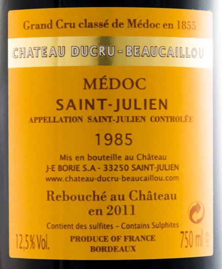 1985 Château Ducru-Beaucaillou Saint-Julien tinto