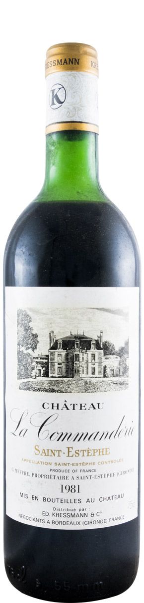 1981 Château La Commanderie Saint-Estèphe tinto