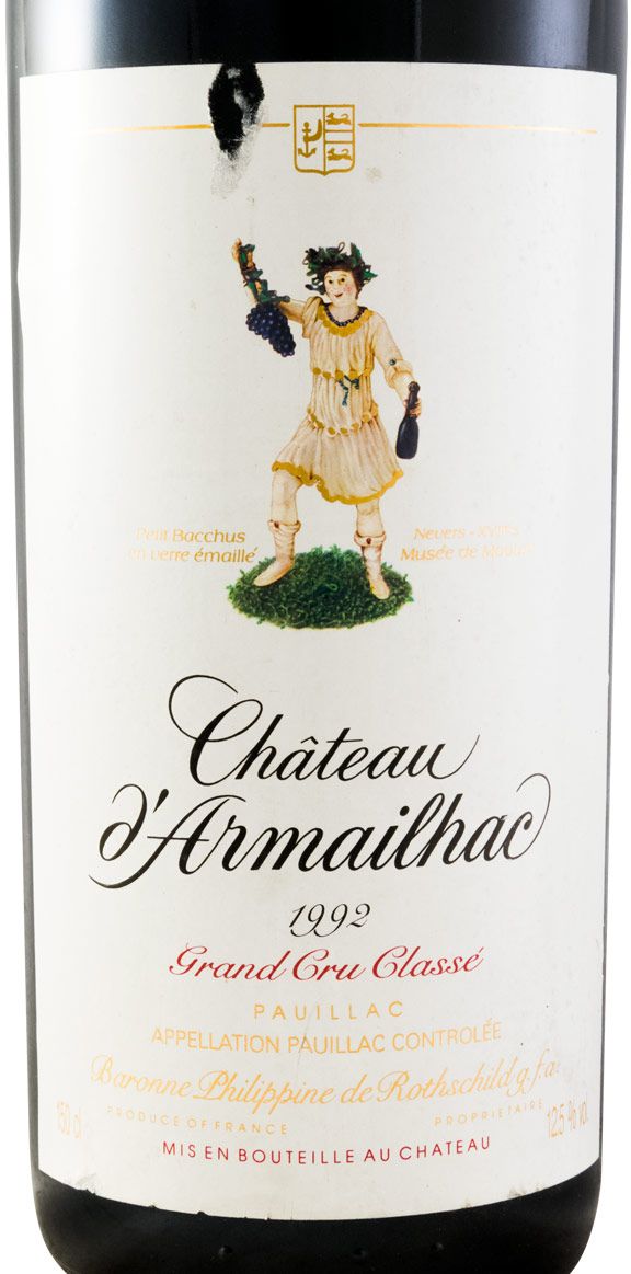 1992 Château d'Armailhac Baron Philippe de Rothschild Pauillac red 1.5L