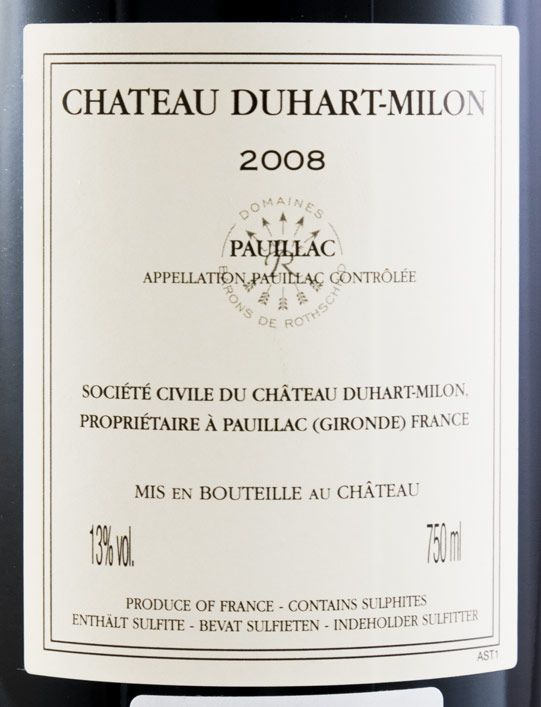 2008 Château Duhart-Milon Pauillac tinto