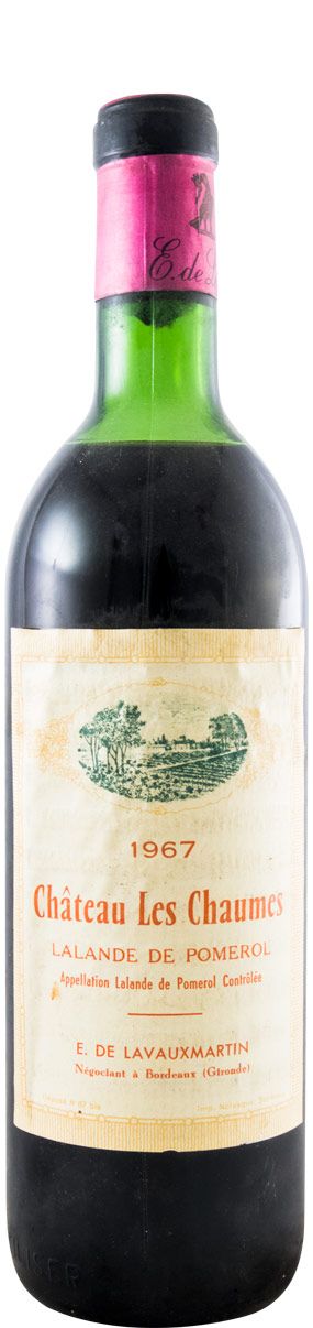 1967 Château Les Chaumes Lalande de Pomerol tinto