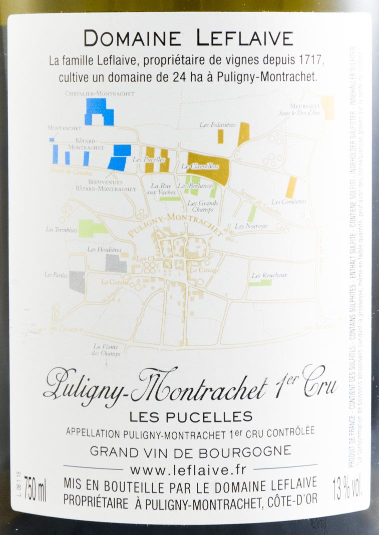 2015 Domaine Leflaive Les Pucelles Puligny-Montrachet white