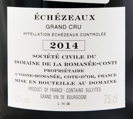 2014 Domaine de la Romanée-Conti Grand Cru Échézeaux tinto