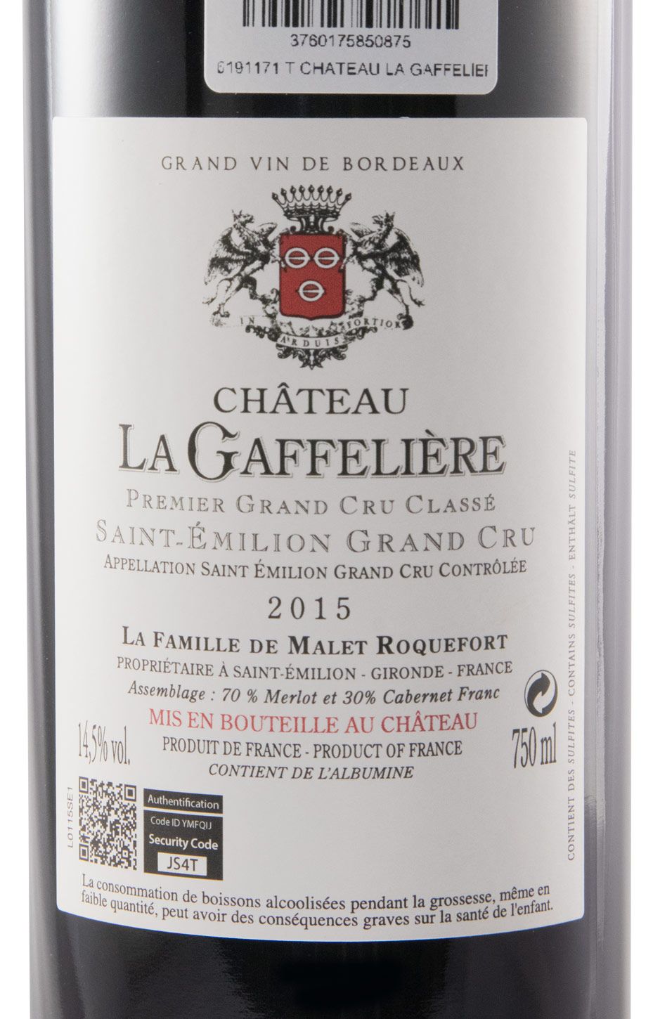 2015 Château La Gaffelière Saint-Émilion tinto