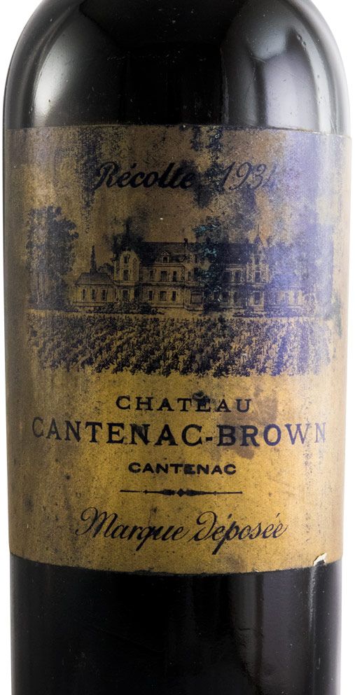 1934 Château Cantenac Brown Margaux tinto