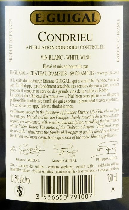 2012 E. Guigal Condrieu white