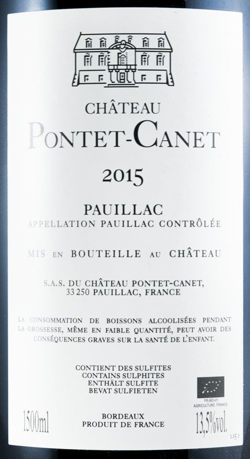 2015 Château Pontet-Canet Pauillac red 1.5L