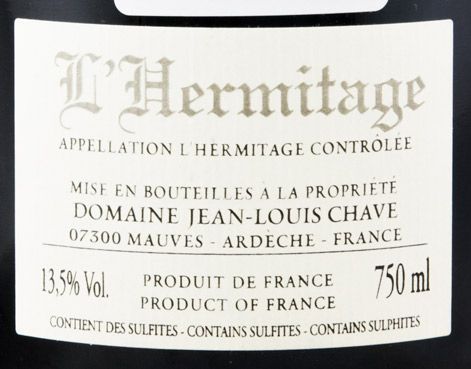2014 Domaine Jean-Louis Chave L'Hermitage red