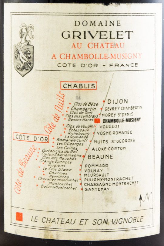 1966 Domaine Grivelet Chambolle-Musigny tinto