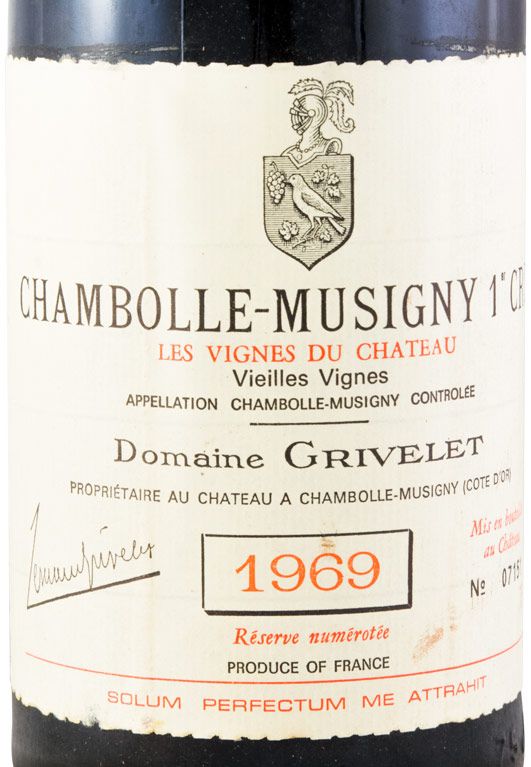 1969 Domaine Grivelet Reserve Chambolle-Musigny tinto