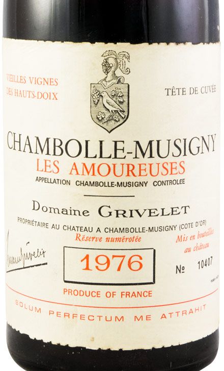 1976 Domaine Grivelet Les Amoureuses Chambolle-Musigny tinto