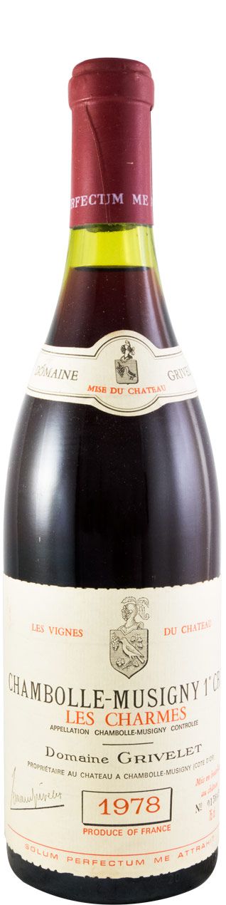 1978 Domaine Grivelet Les Charmes Chambolle-Musigny tinto