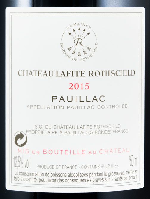 2015 Château Lafite Rothschild Pauillac tinto