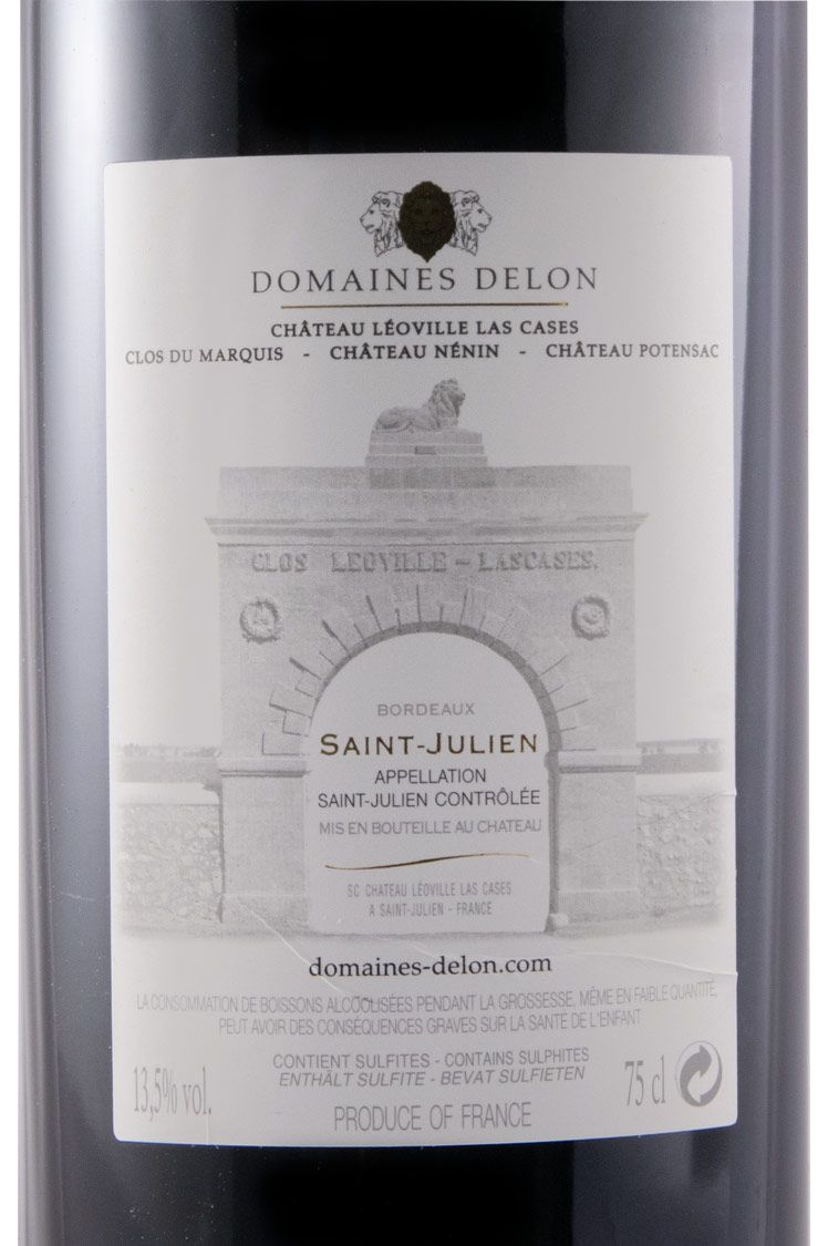2015 Château Léoville Marquis de Las Cases Saint-Julien red