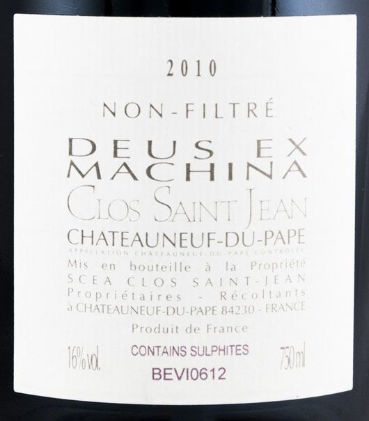 2010 Clos Saint-Jean Deus-Ex Machina Châteauneuf-du-Pape tinto