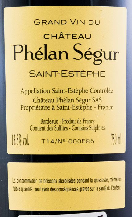 2014 Château Phélan Ségur Saint-Estèphe tinto