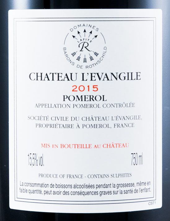 2015 Château L'Evangile Pomerol tinto