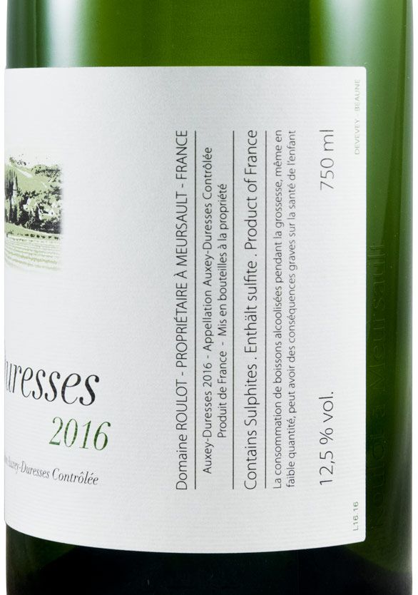 2016 Domaine Roulot Auxey-Duresses branco