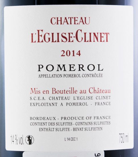 2014 Château L'Eglise-Clinet Pomerol tinto