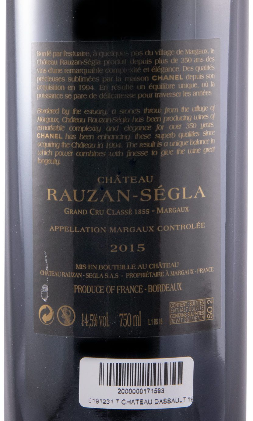 2015 Château Rauzan-Ségla Margaux tinto