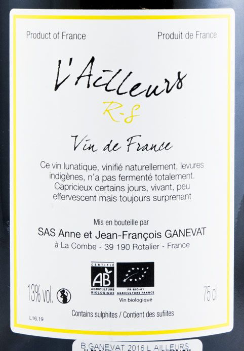 Jean-François Ganevat L'Ailleurs biológico branco