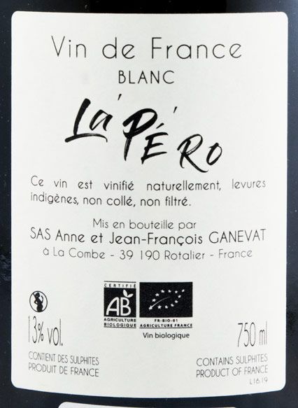 Jean-Francois Ganevat La Péro biológico branco