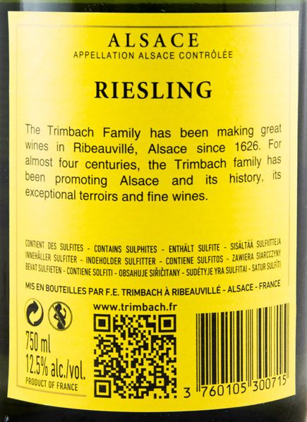 2014 Maison Trimbach Classic Riesling Alsace white