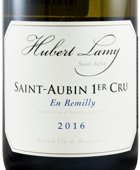 2016 Domaine Hubert Lamy En Remilly Premier Cru Saint-Aubin branco