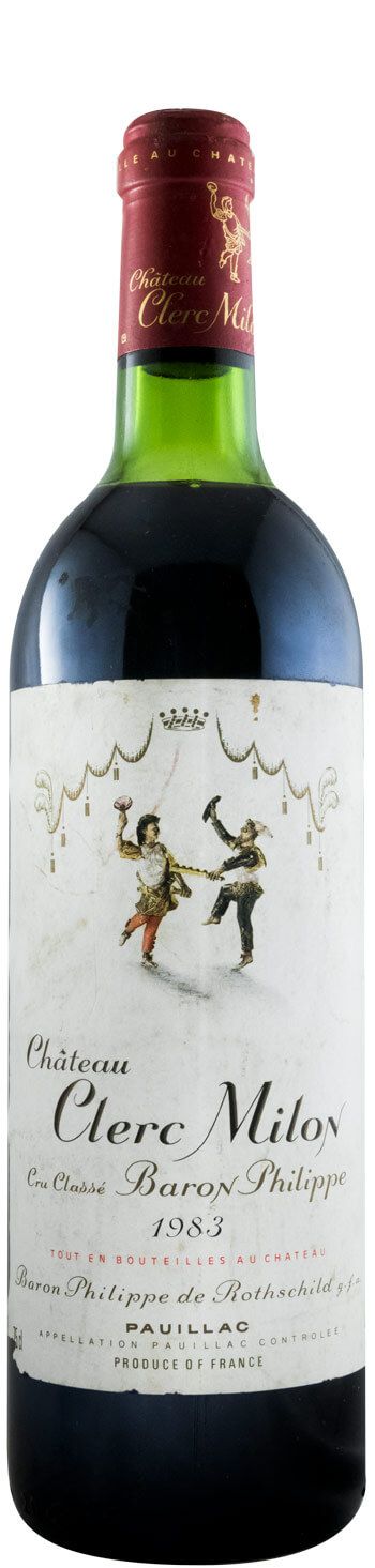 1983 Château Clerc Milon Baron Philippe de Rothschild Pauillac red