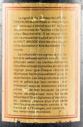 1972 Château Larose-Trintaudon red