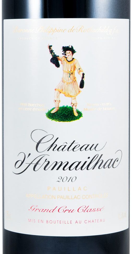 2010 Château d'Armailhac Baron Philippe de Rothschild Pauillac tinto