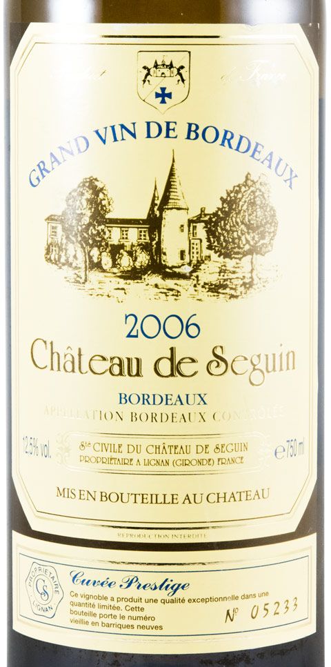 2006 Château de Seguin Bordeaux Superieur branco