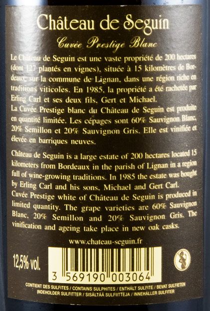 2006 Château de Seguin Bordeaux Superieur branco
