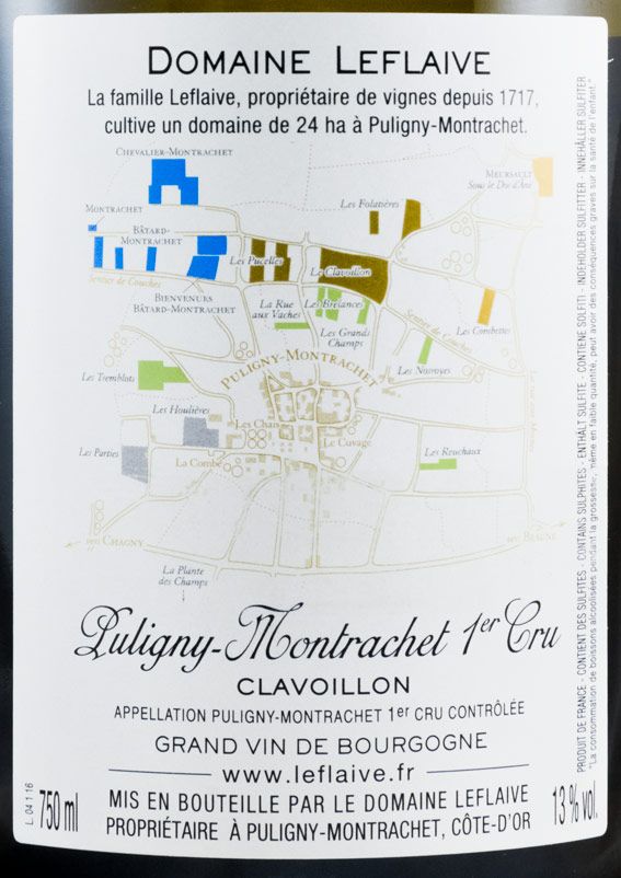 2016 Domaine Leflaive Clavoillon Puligny-Montrachet white