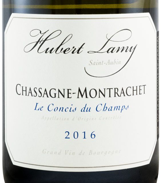 2016 Domaine Hubert Lamy Le Concis du Champs Chassagne-Montrachet branco