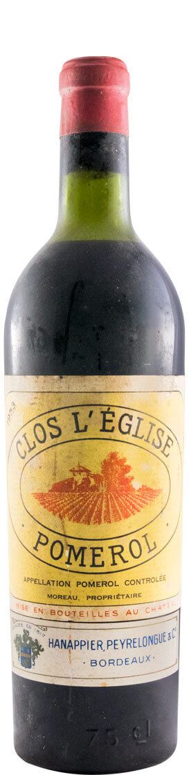 1953 Clos L'Eglise Pomerol red