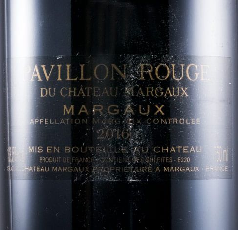 2016 Château Margaux Pavillon Rouge tinto