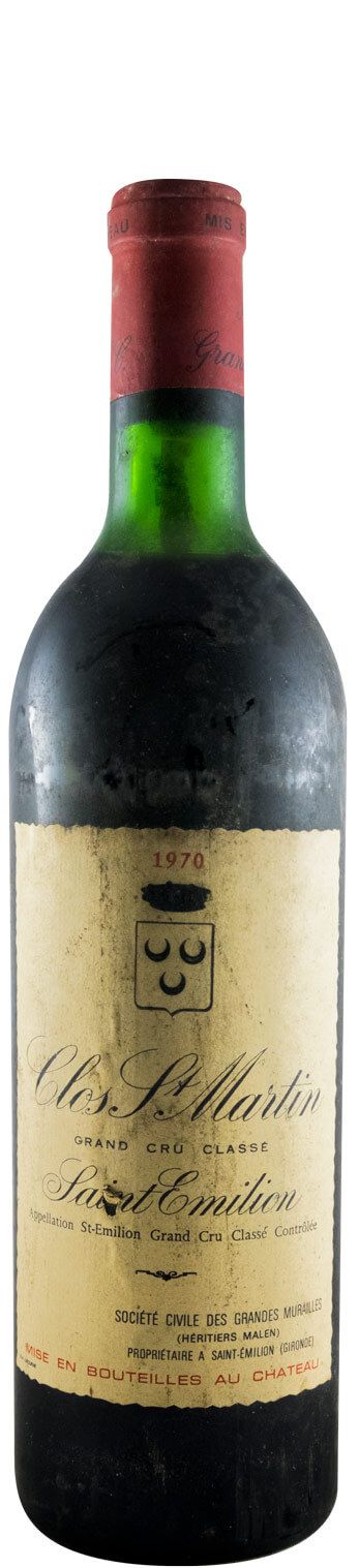 1970 Château Clos Saint-Martin Saint-Émilion tinto
