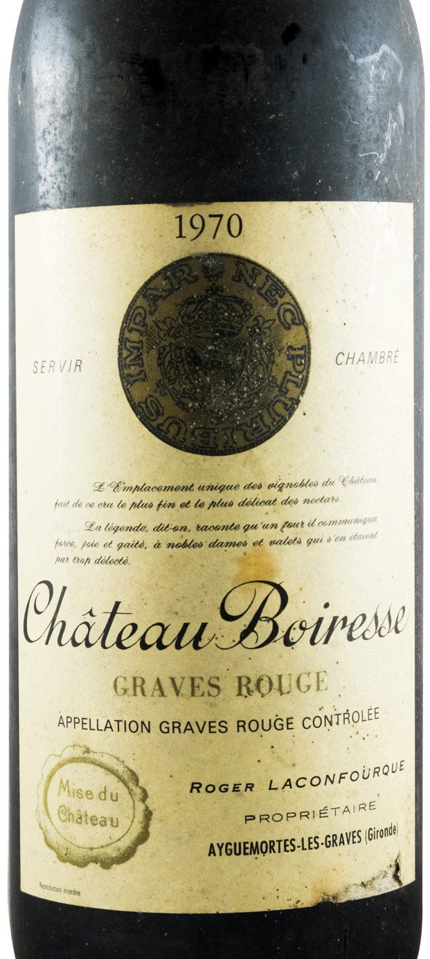 1970 Château Boiresse Graves Rouge tinto