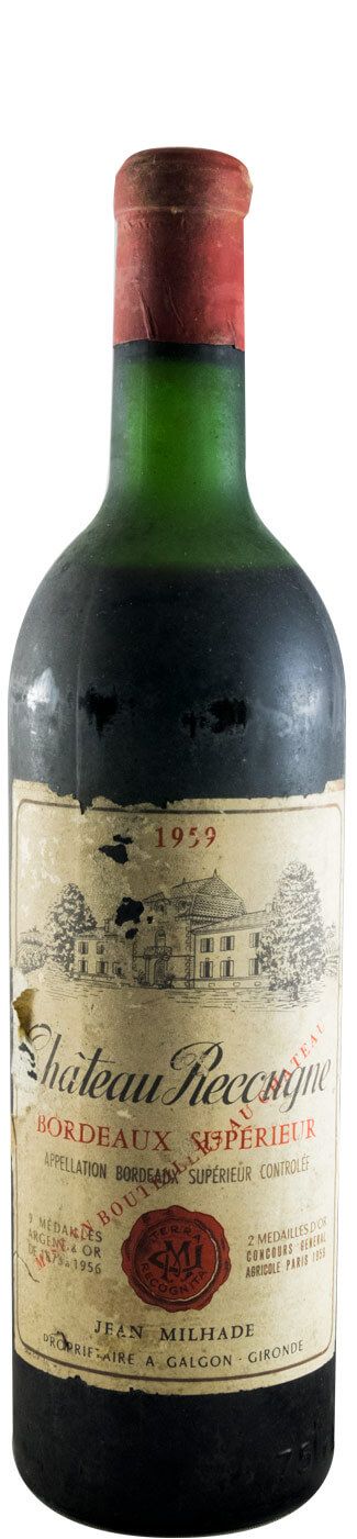 1959 Château Recougne Bordeaux Superieur tinto