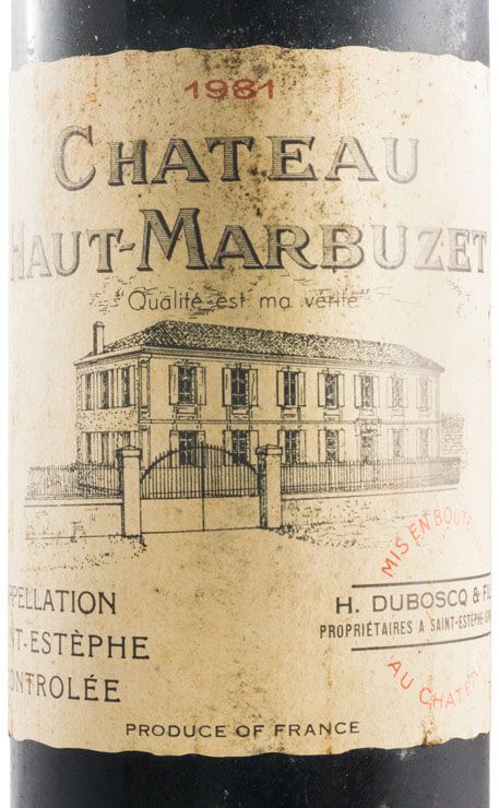 1981 Château Haut-Marbuzet tinto