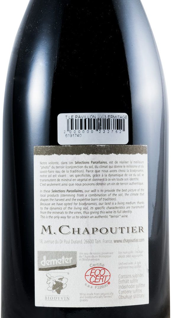2003 M. Chapoutier Le Pavillon Ermitage red