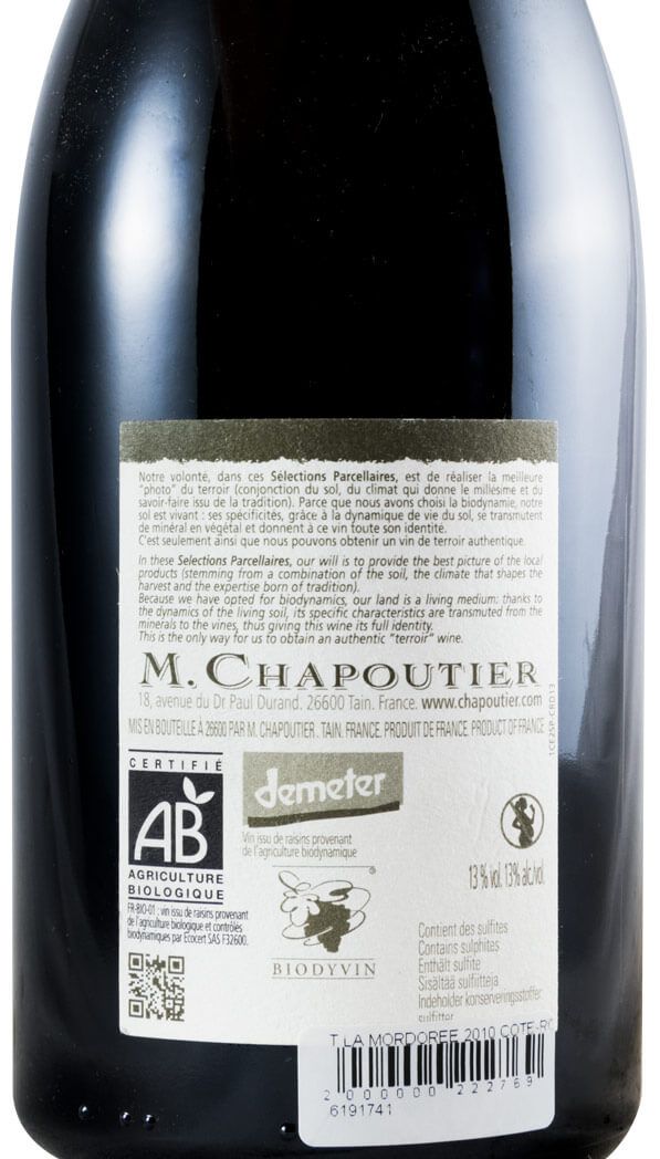 2010 M. Chapoutier La Mordorée Côte-Rôtie tinto