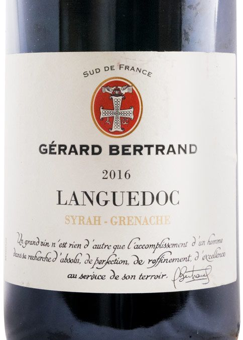 2016 Gérard Bertrand Syrah-Grenache Languedoc red