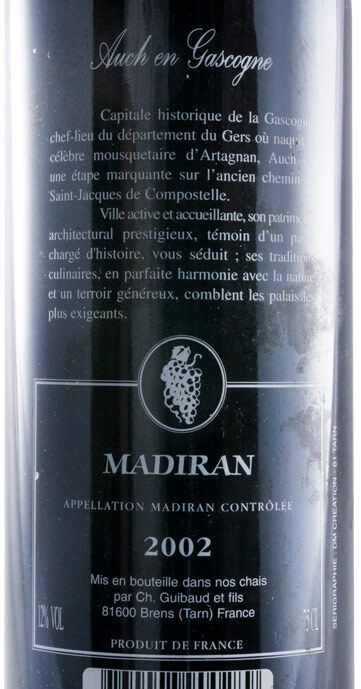 2002 Château Guibaud et fils Auch en Gascogne Madiran tinto