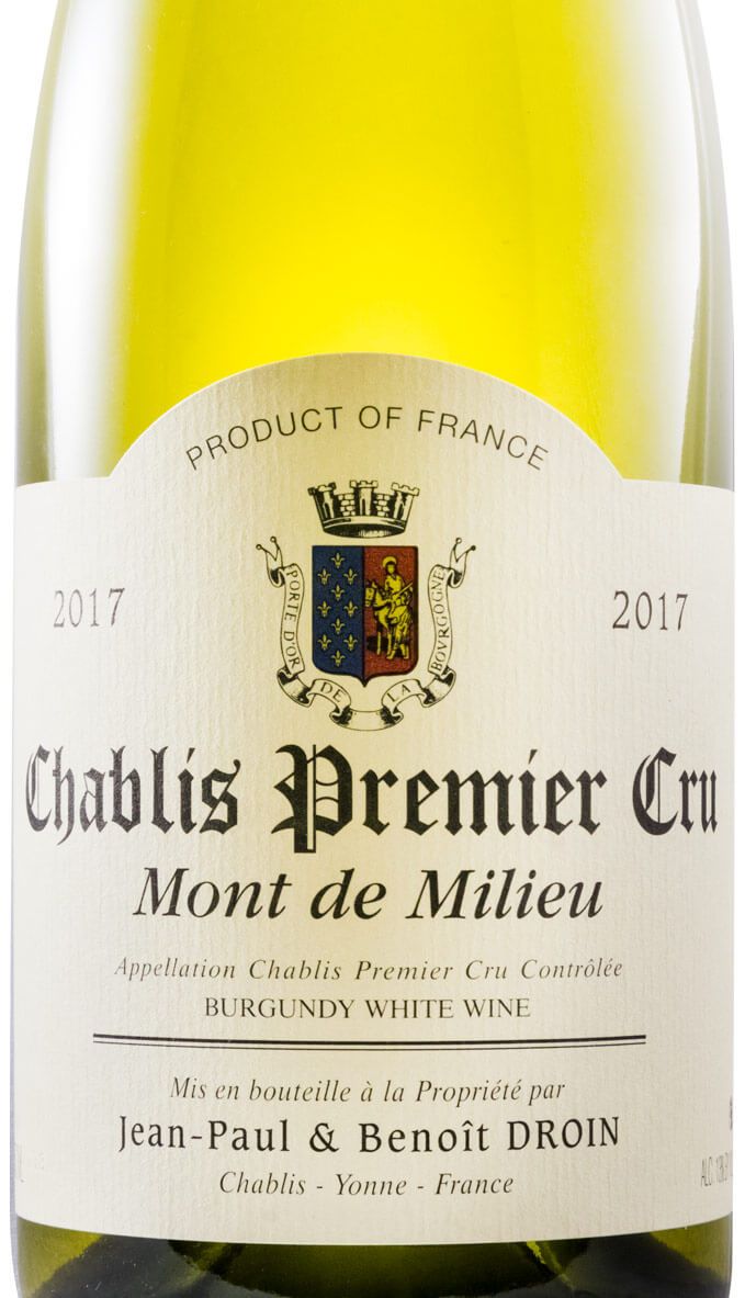 2017 Jean-Paul & Benoît Droin Mont de Milieu Premier Cru Chablis branco