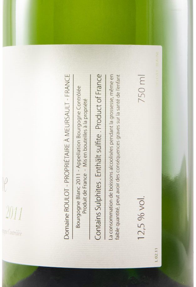 2011 Domaine Roulot Bourgogne branco
